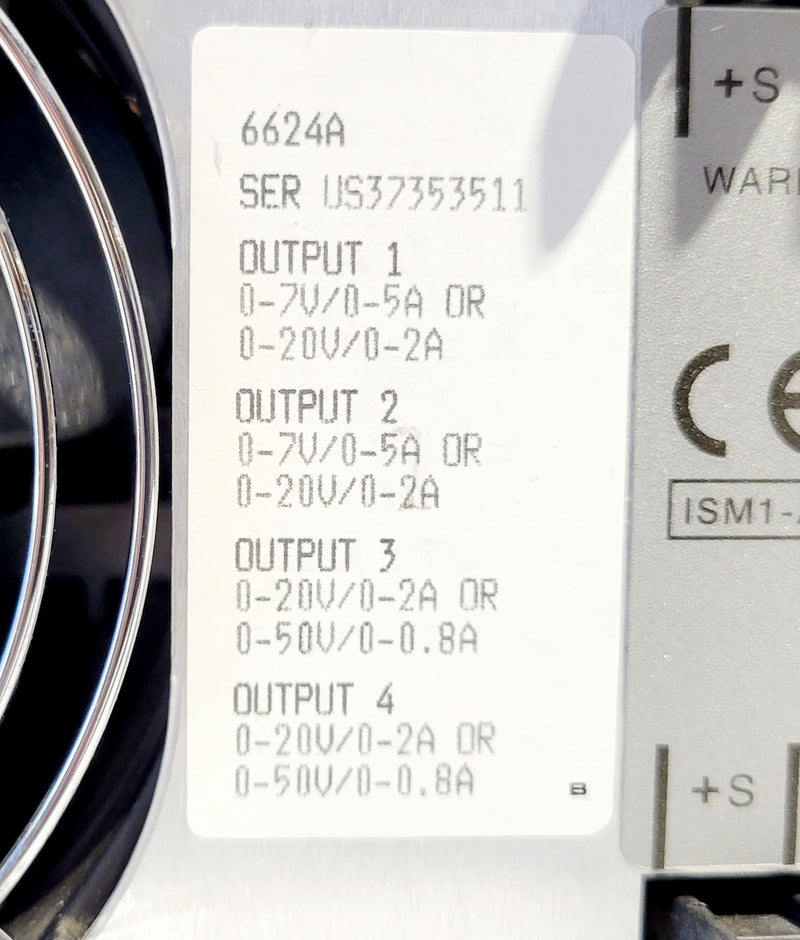 Agilent 6624 A DC Power Supply