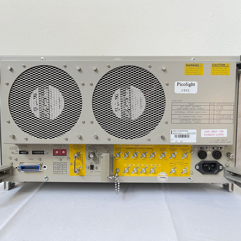 Anritsu MP 1763 B Pulse Pattern Generator