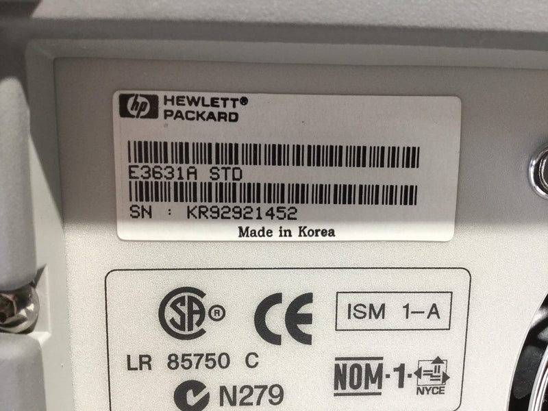 Agilent E 3631 A DC Power Supply