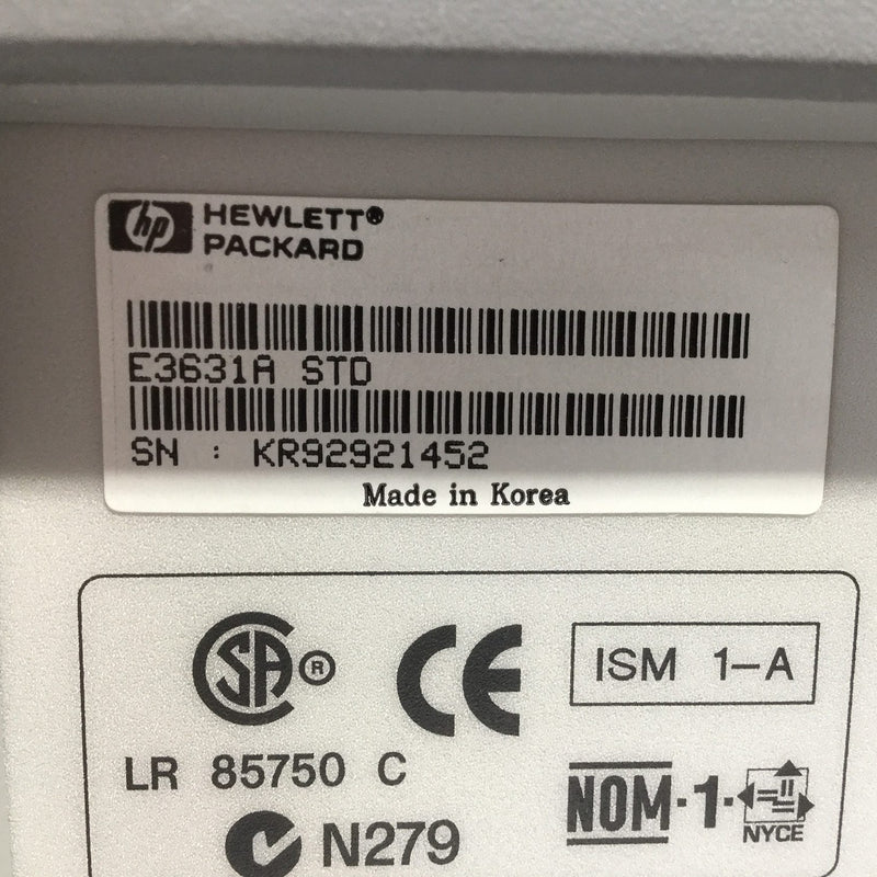 Agilent E 3631 A DC Power Supply