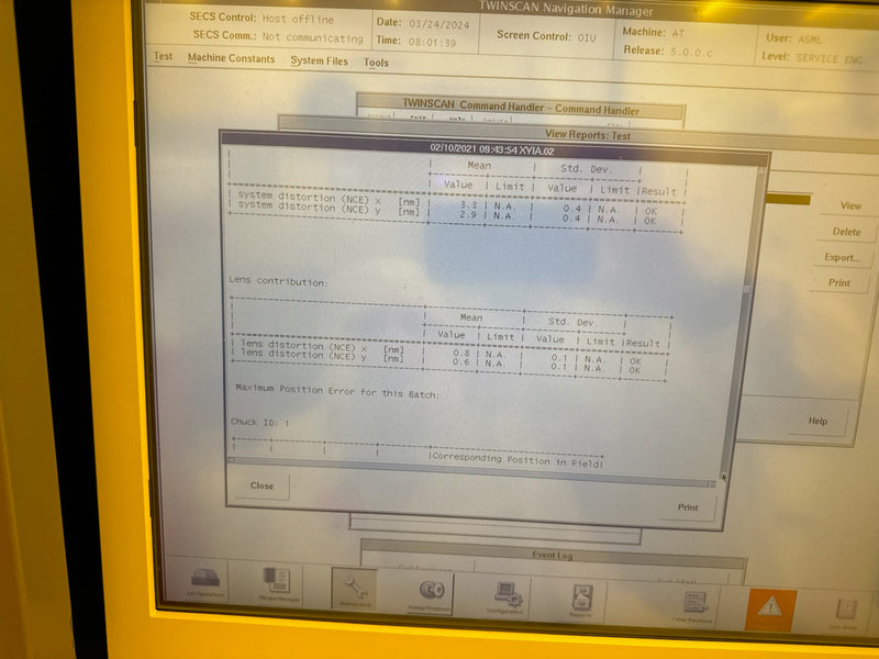 ASML Twinscan XT 1700 i Immersion Scanner