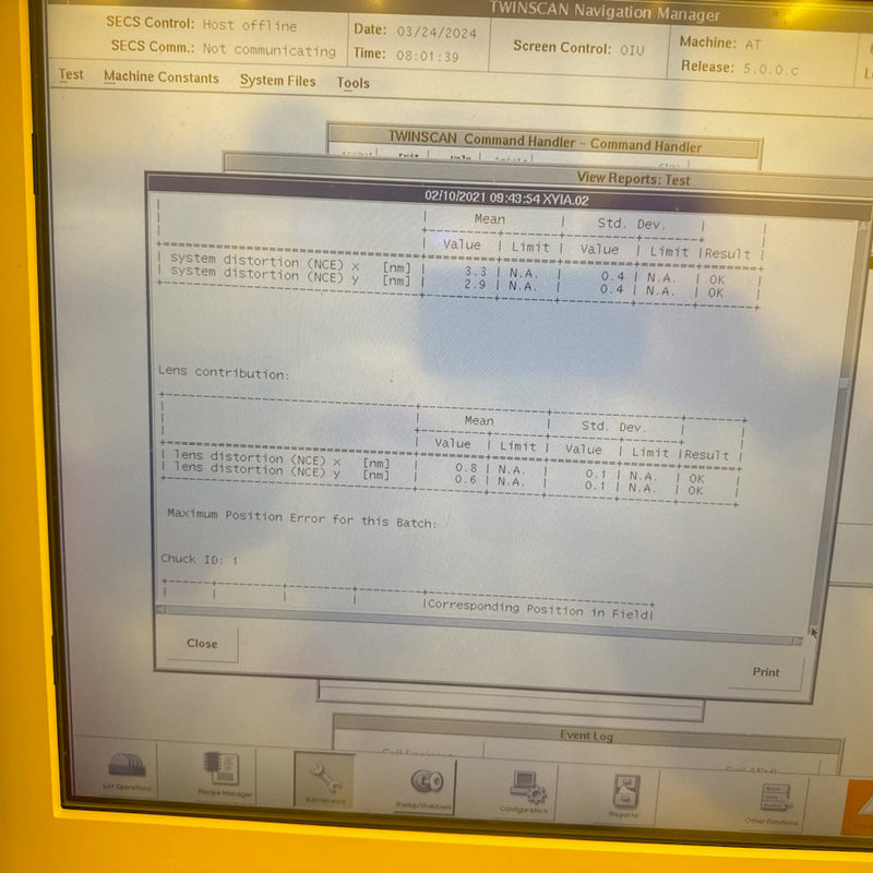 ASML Twinscan XT 1700 i Immersion Scanner