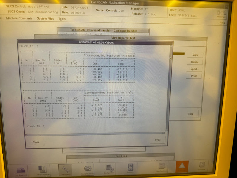 ASML Twinscan XT 1700 i Immersion Scanner