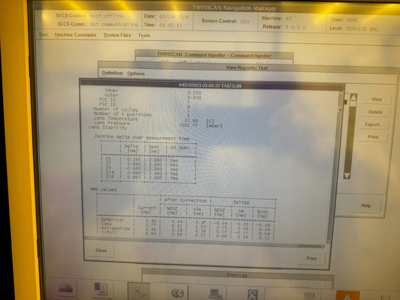 ASML Twinscan XT 1700 i Immersion Scanner