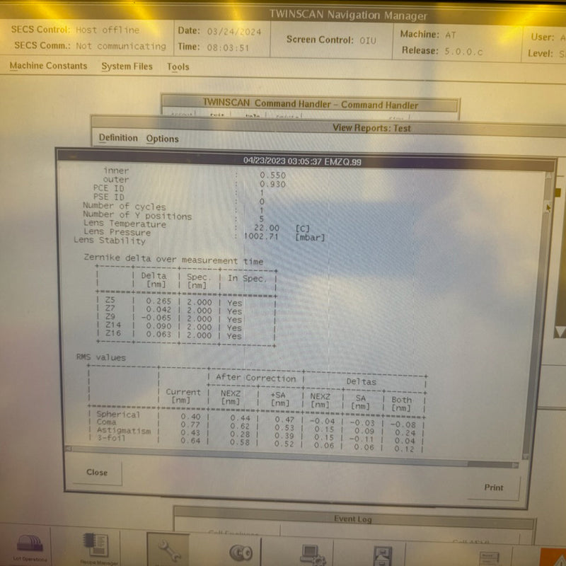 ASML Twinscan XT 1700 i Immersion Scanner