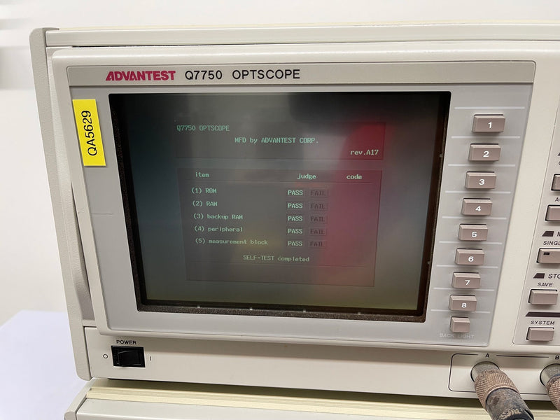 Advantest Q 7750 OPTSCOPE Optical Network Analyzer