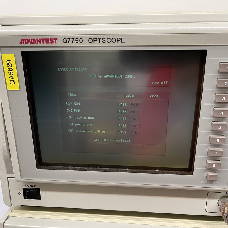 Advantest Q 7750 OPTSCOPE Optical Network Analyzer