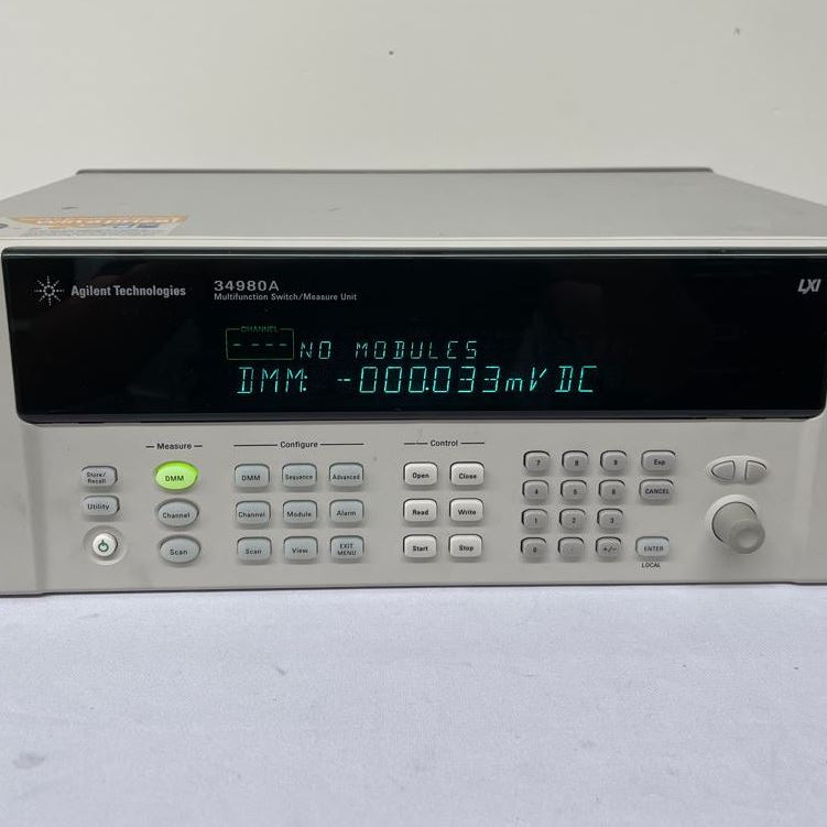 Agilent 34980 A Multifunction Switch / Measure Unit with DMM