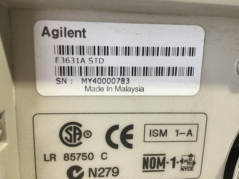 Agilent E 3631 A DC Power Supply