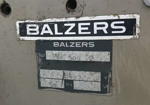 Balzers BAK 760 Evaporator