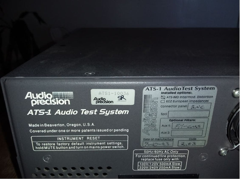 Audio Precision ATS 1 Audio Analyzer