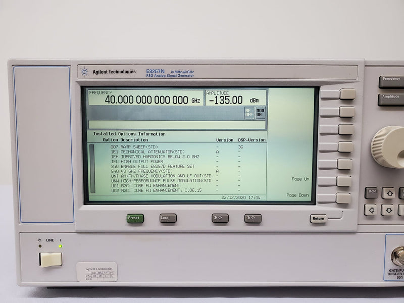 Agilent / Keysight E 8257 N PSG Analog Sweep Signal Generator