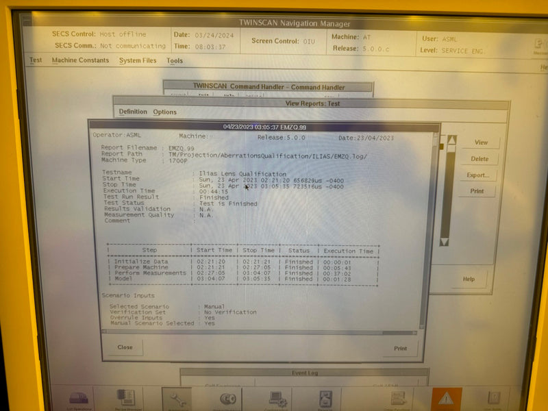 ASML Twinscan XT 1700 i Immersion Scanner