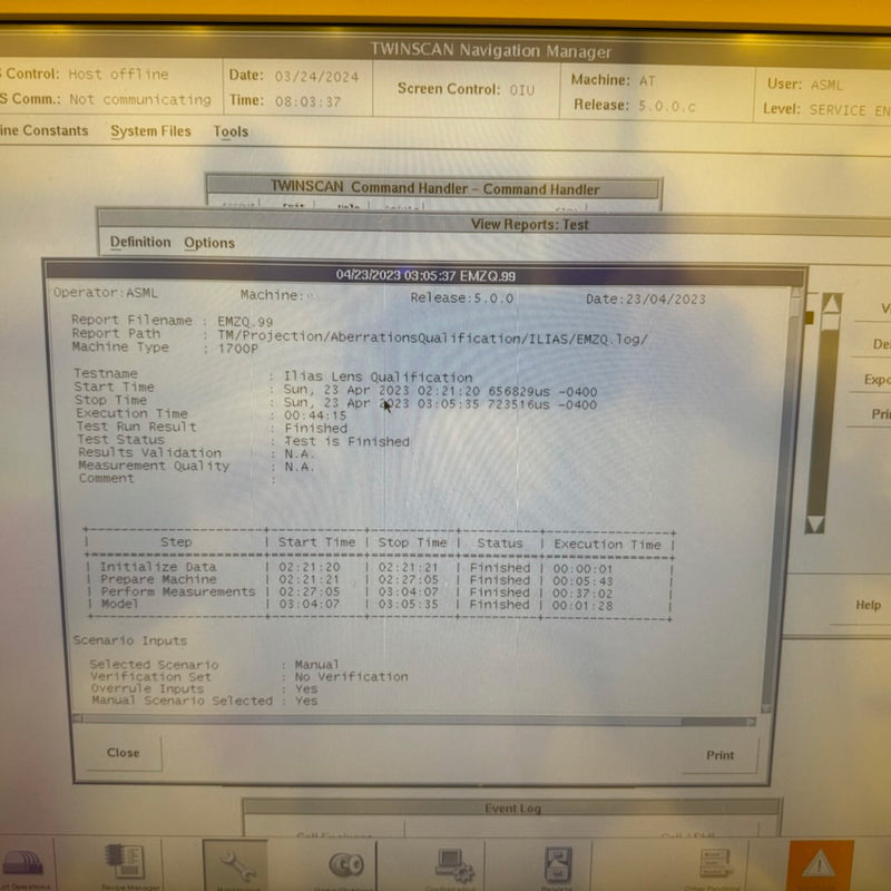 ASML Twinscan XT 1700 i Immersion Scanner