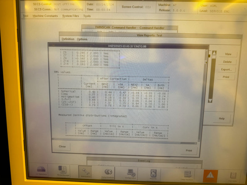 ASML Twinscan XT 1700 i Immersion Scanner