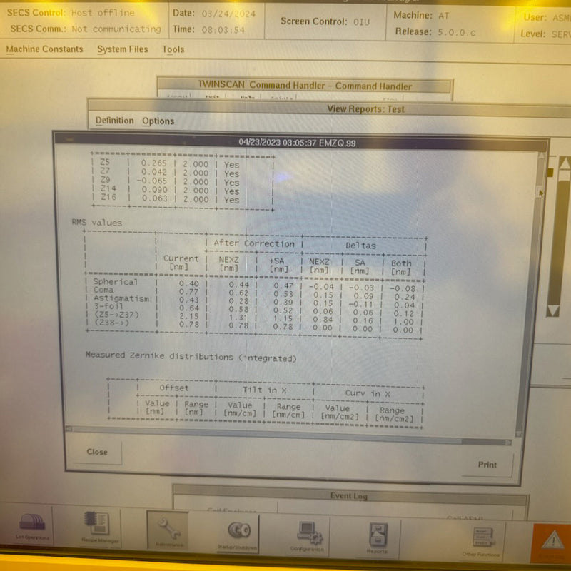 ASML Twinscan XT 1700 i Immersion Scanner