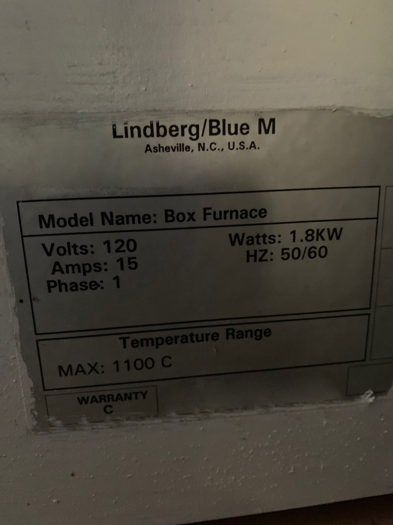 Lindberg / Blue M BF 51848 A High Temperature Oven