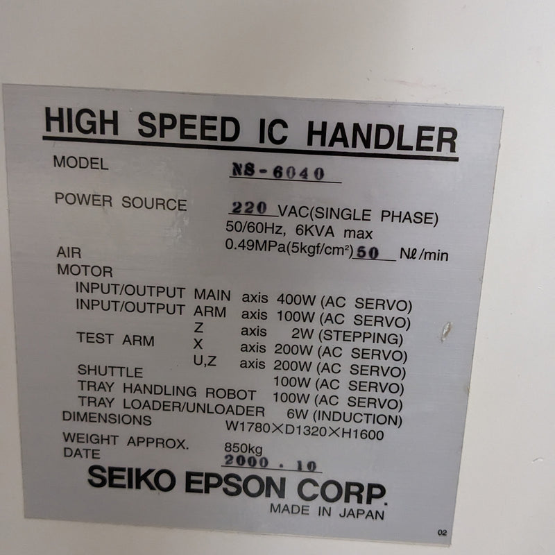 Seiko / Epson NS 6040 Handler