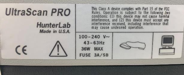 Hunterlab UltraScan PRO Color Matching Spectrophotometer