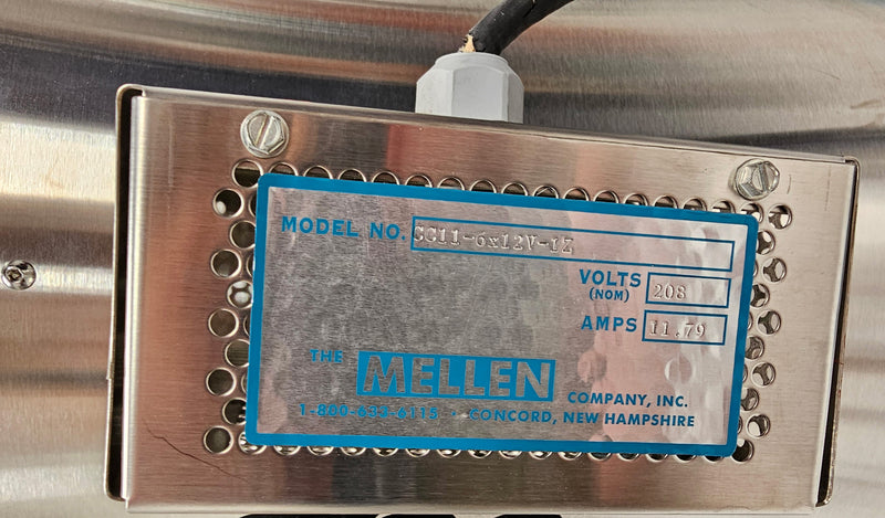 Mellen CC 11 6 x 12 V 1 Z Tube Furnace