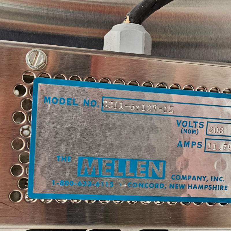 Mellen CC 11 6 x 12 V 1 Z Tube Furnace