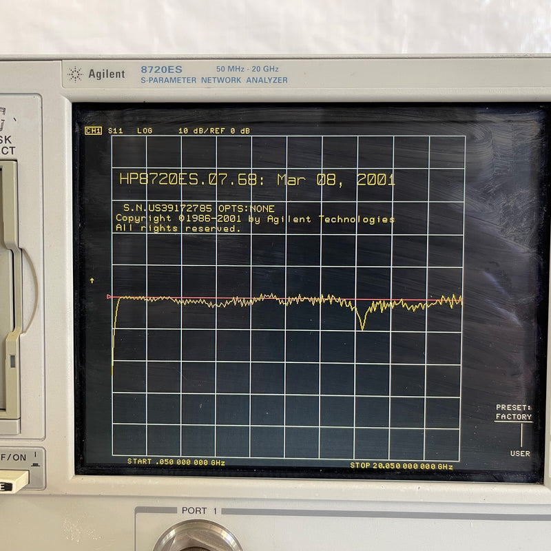 Agilent 8720 ES S-Parameter Network Analyzer