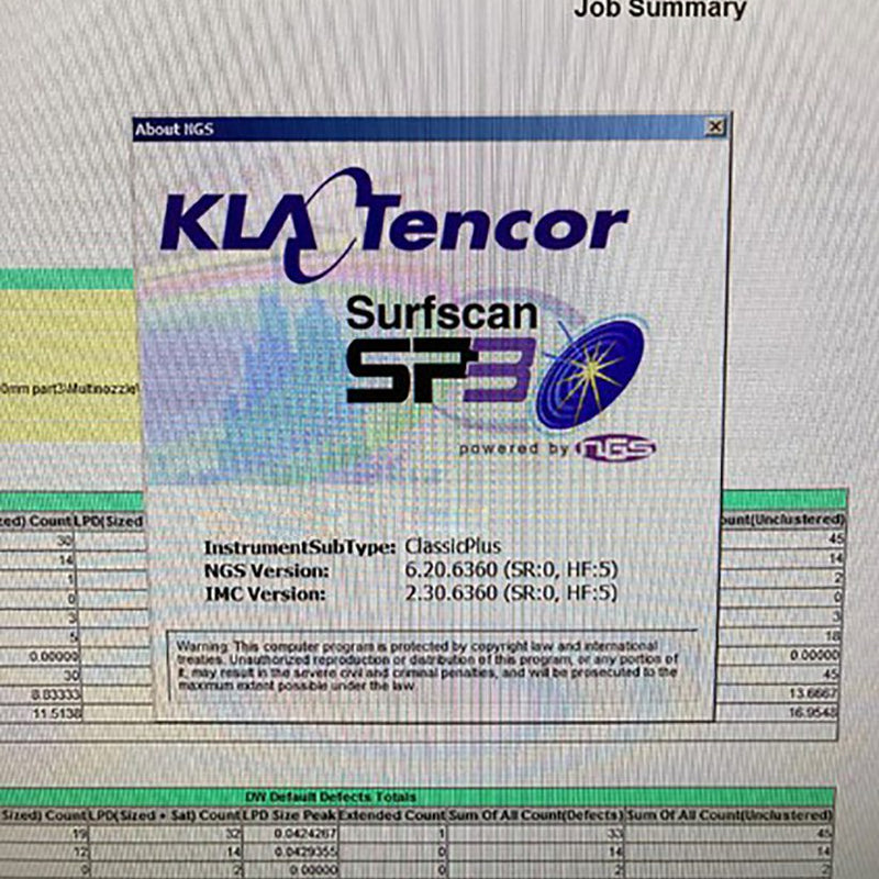 KLA-Tencor Surfscan SP 3 Particle Measurement