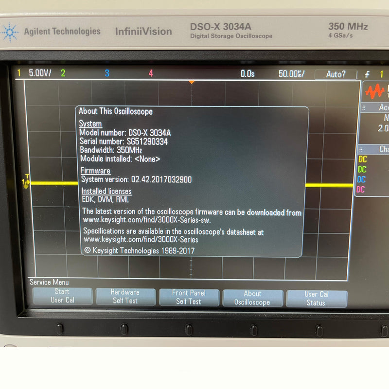 Agilent DSOX 3034 A Oscilloscope