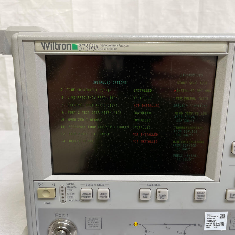 Anritsu 37369 A Vector Network Analyzer