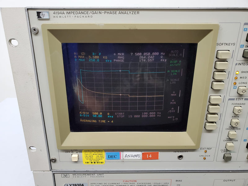 Agilent 4194 A Impedance / Gain-Phase Analyzer