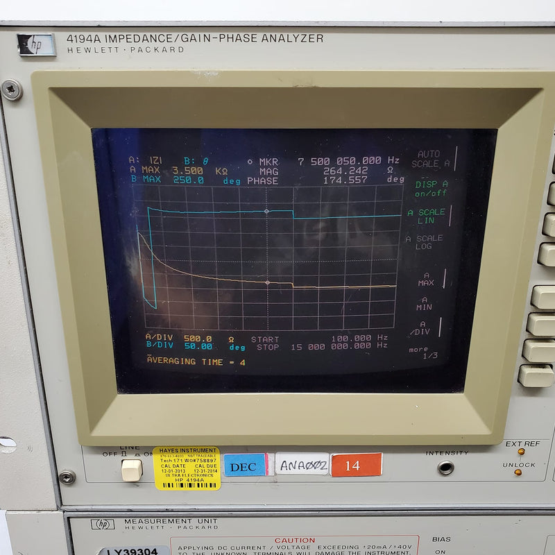 Agilent 4194 A Impedance / Gain-Phase Analyzer