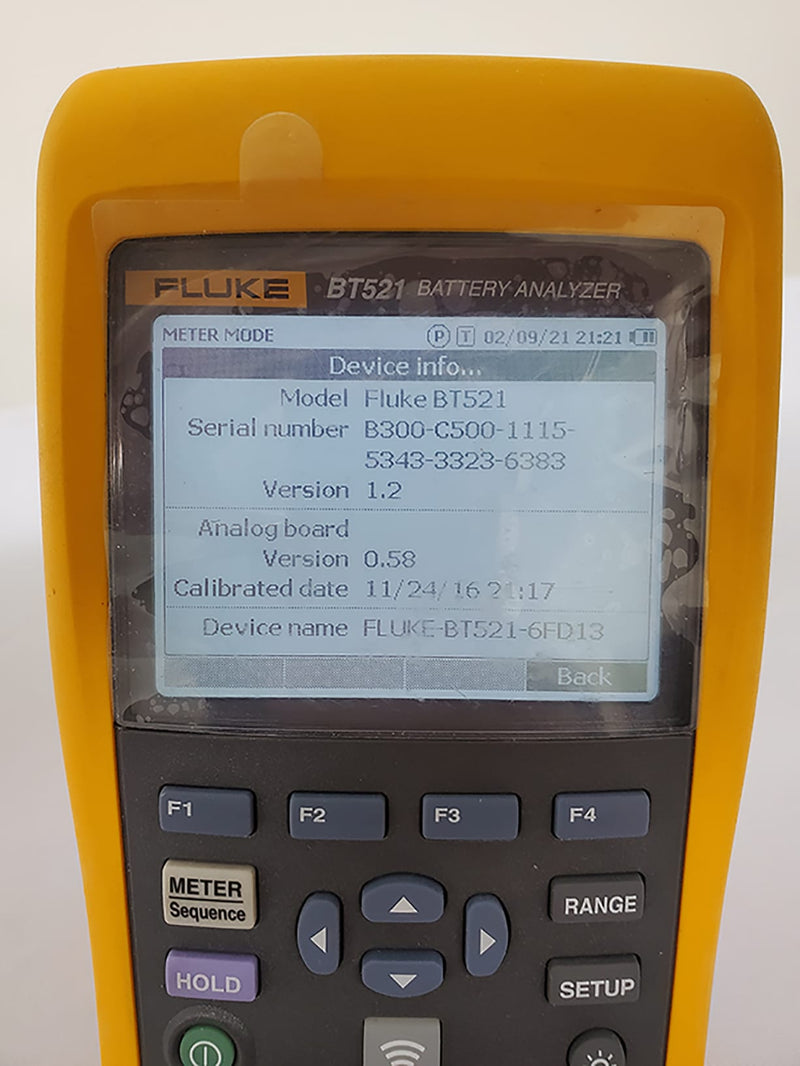 Fluke BT 521 Battery Analyzer