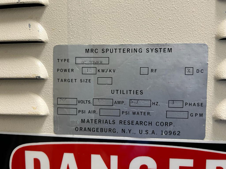 MRC 943 Sputtering System