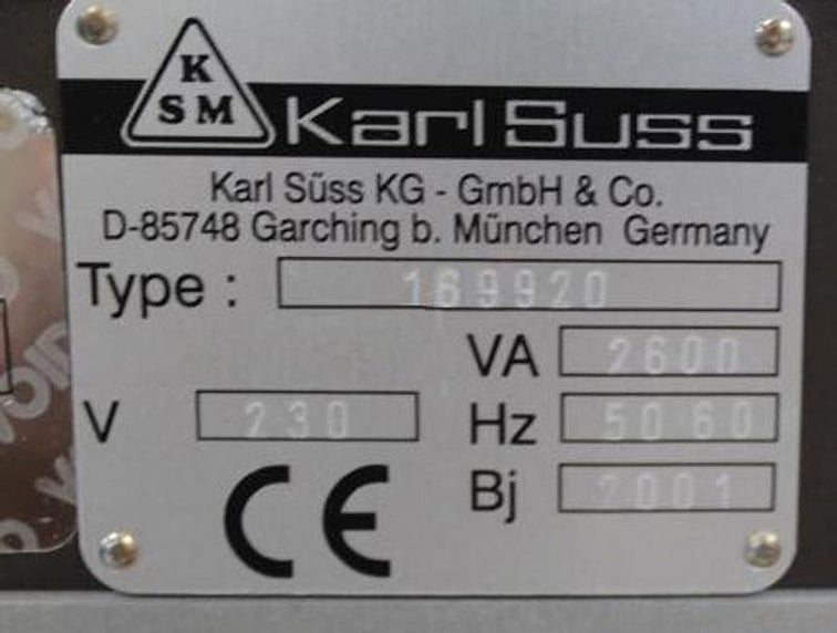 Karl Suss MA 6 / BA 6 Gen 2 Mask Aligner