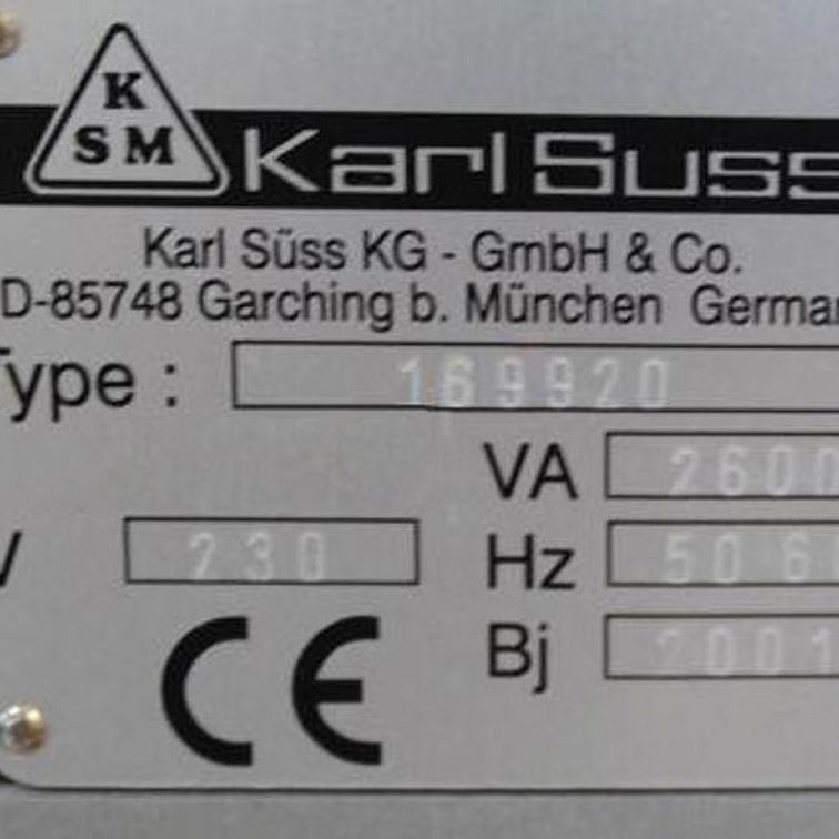 Karl Suss MA 6 / BA 6 Gen 2 Mask Aligner