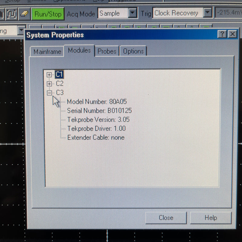 Tektronix 80 A 05 Clock Recovery Module