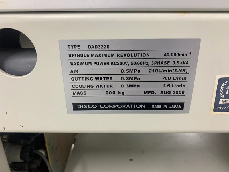 Disco DAD 3220 Dicing Saw