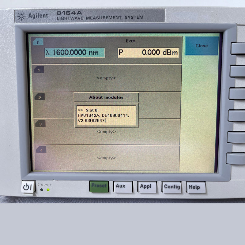 Agilent 81642 A Tunable Laser Source