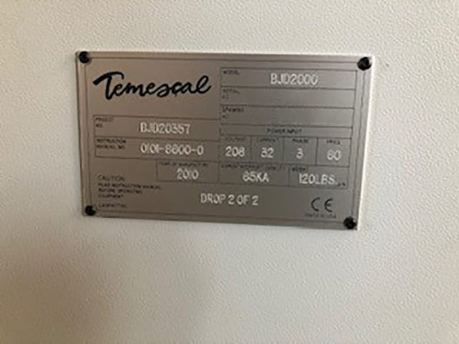 Temescal BJD 2000 Evaporator