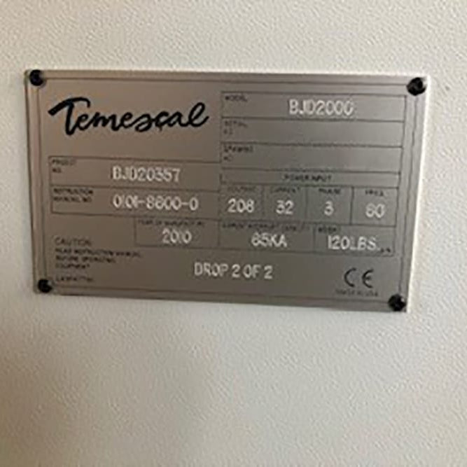 Temescal BJD 2000 Evaporator