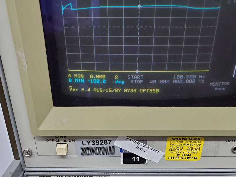 Agilent 4194 A Impedance / Gain-Phase Analyzer