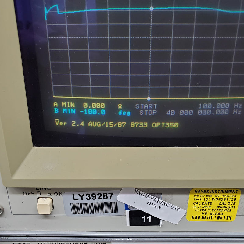 Agilent 4194 A Impedance / Gain-Phase Analyzer