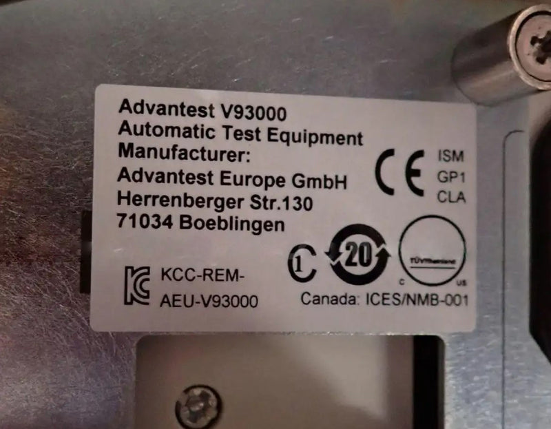 Advantest / Verigy V 93000 C (2 CC) DUT Test Head