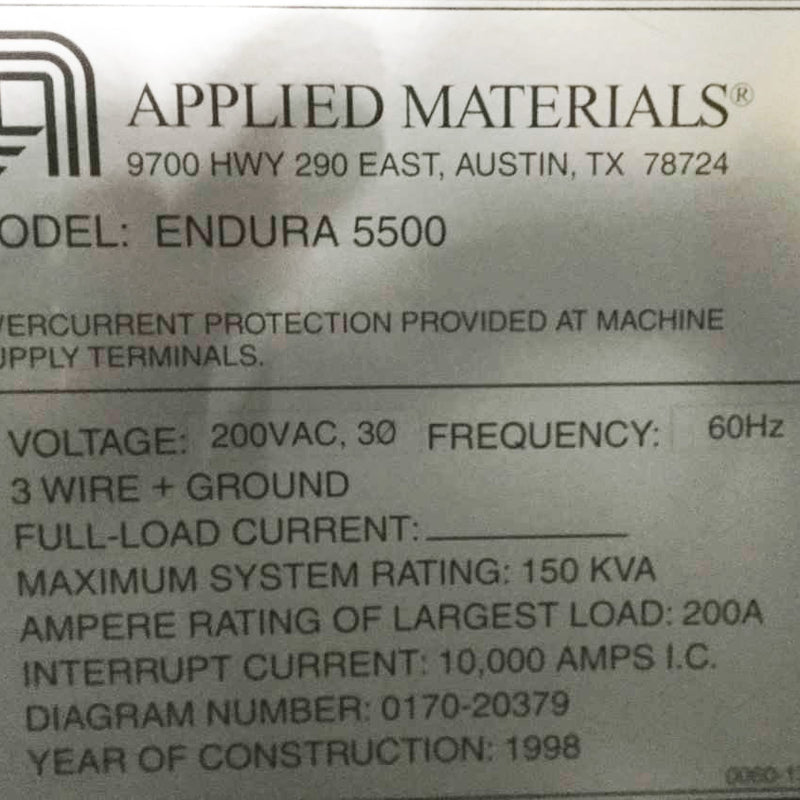 Applied Materials Endura 5500 HP Sputter