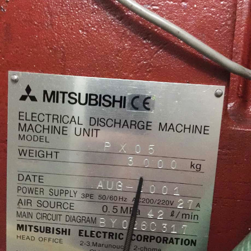 Mitsubishi PX 05 Electrical Discharge Machine (EDM)