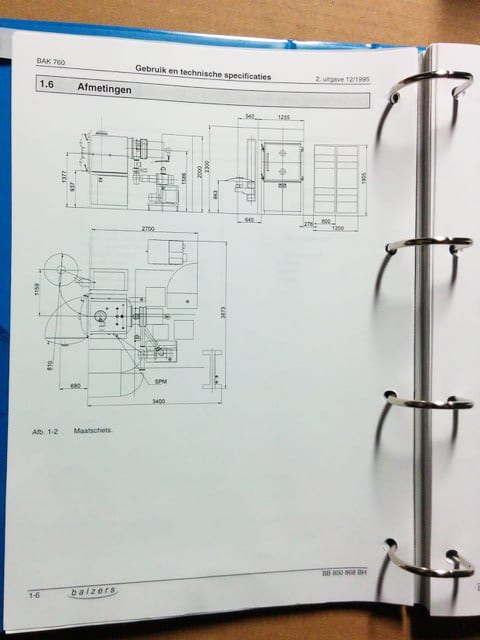 Balzers LLS 900 Sputtering System