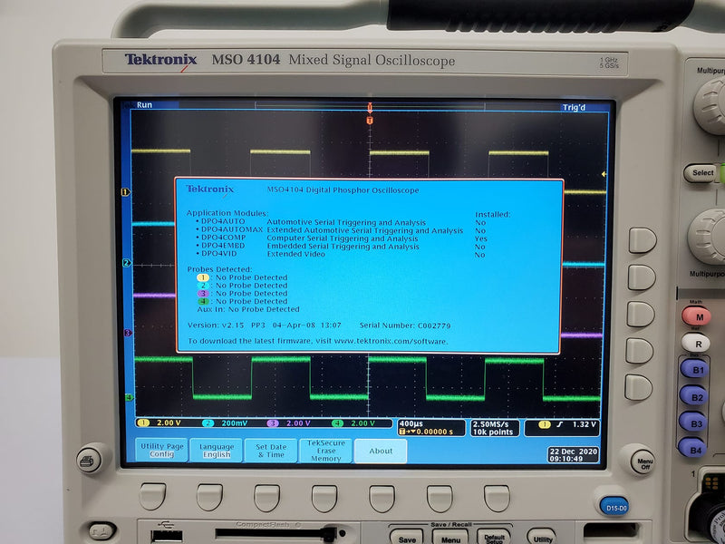 Tektronix MSO 4104 Mixed Signal Oscilloscope