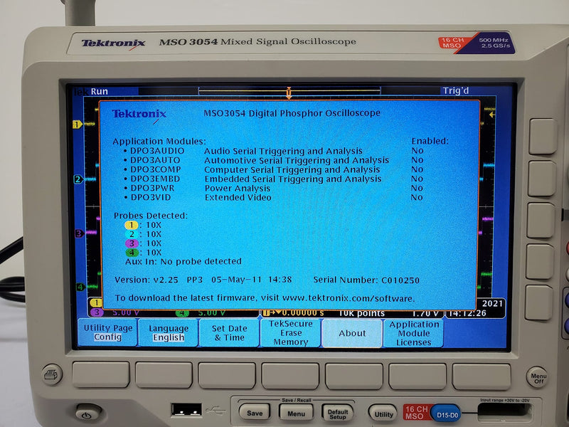 Tektronix MSO 3054 Mixed Signal Oscilloscope