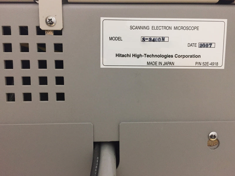 Hitachi S 3400 N Variable Pressure SEM