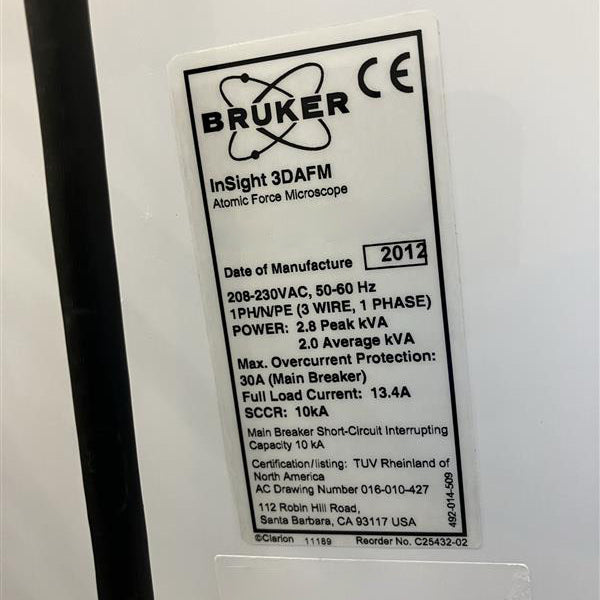 Bruker InSight 3 DAFM Photomask Atomic Force Microscope